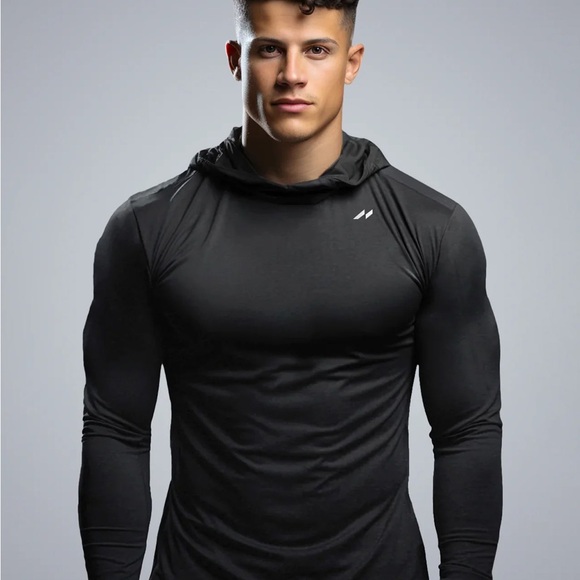 NWOT AHA Selected Men’s XL Black Long Sleeve Stealth Luxury Hoodie - Picture 1 of 6